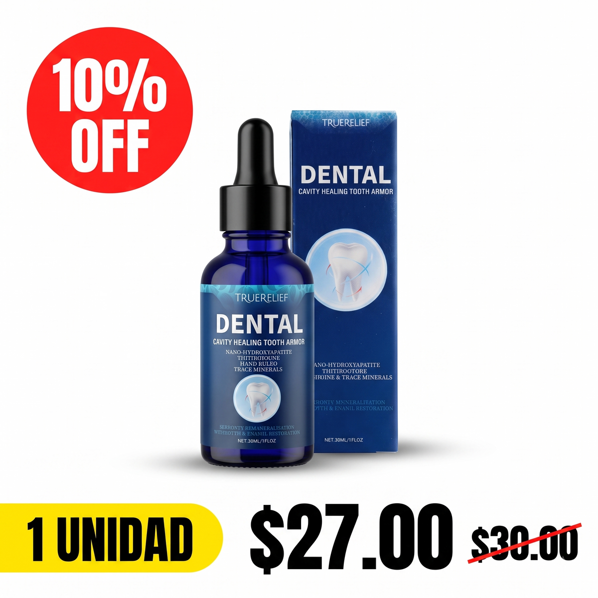 Dental Cavity Healing Tooth Armor - 1 Unidad