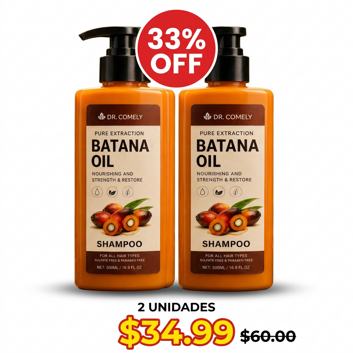 Shampoo Batana Oil - 2 Unidades